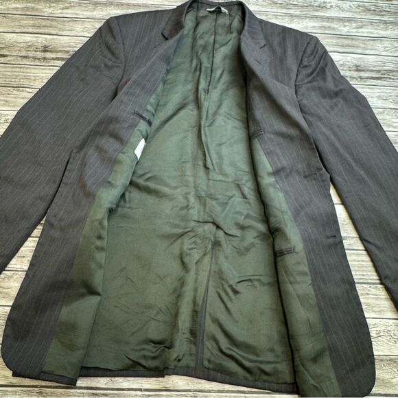 Joseph & Feiss International Men's 2 Button Blazer 44 X-Long Charcoal Grey Gray - Picture 4 of 14